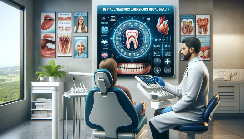 Dentist using advanced technology for dental checkup.