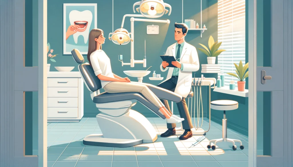 An informative and reassuring illustration capturing the essence of 'Understanding Dental Anxiety_ Strategies for a Fear-Free Visit'. The image should