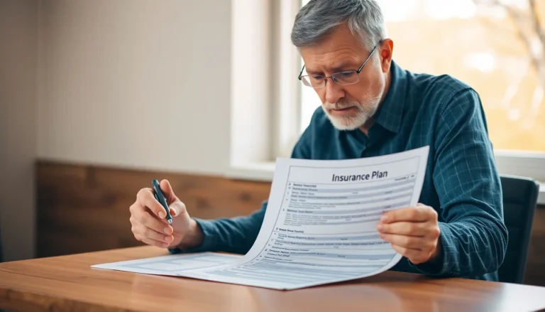 A patient reviewing a dental insurance plan document
